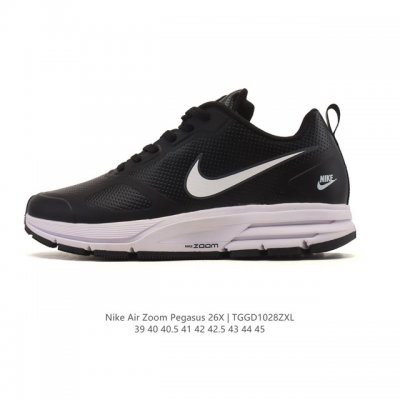 Nike Zoom Pegasus 26X Lunar Cushioning Speed Leather Running Shoes. Featuring a