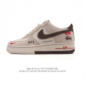 Corporate-grade Nike Air Force 1 '07 Low, a 2025 model with a cushioned white s