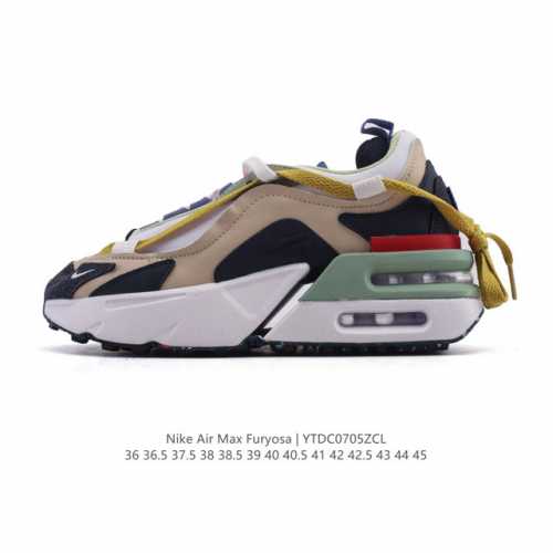 Nike Air Max Furyosa Men's and Women's Sneakers Air Cushion Thick-soled Height-