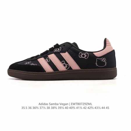 Authentic company-grade Adidas men's and women's Samba vegan sneakers, Hello Kit - Click Image to Close