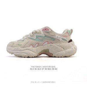 Corporate-level Fila women's daddy shoes Fila Fusion thick-soled height-enhancin