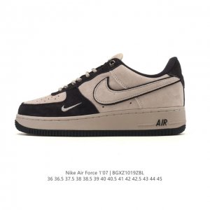 Nike Air Force 1 '07 Low, a versatile, platform, low-top white sneaker with cush