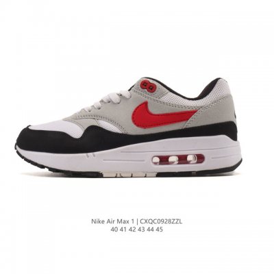 The Nike Air Max 1 prm men's cushioned running shoe, a retro, thick-soled, eleva