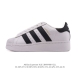 Adidas Originals Superstar Xlg Shell Toe Series Low-top Thick-soled Platform Cla