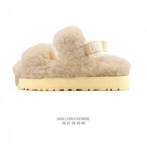 Company-grade Ugg Autumn/Winter New Cotton Slippers, Open-Toe Plush Cotton Sanda