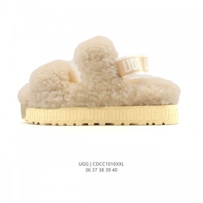 Company-grade Ugg Autumn/Winter New Cotton Slippers, Open-Toe Plush Cotton Sanda