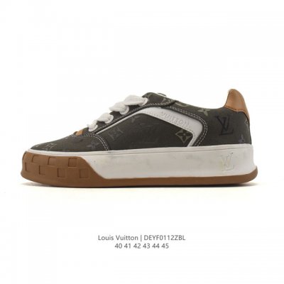 Company Grade Louis Vuitton Sneakers, Classic Sports Shoes, Calfskin Leather, L