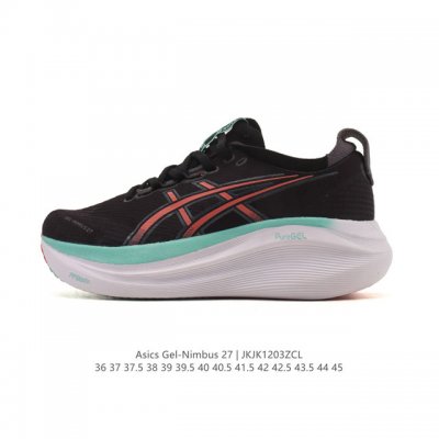 Company-grade Asics Gel-Nimbus 27 unisex running shoes, breathable, cushioned,