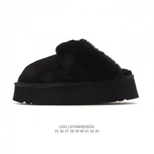 Corporate-grade Ugg snow boots, men's and women's cotton slippers with large fu