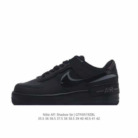 Nike Af1 Af1 Nike Air Force 1 Shadow Sacai X Nike Swoosh Air Fb7582-001 35.5 36 - Click Image to Close