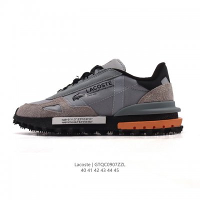 Lacoste's fashionable outdoor casual collection of thick-soled, height-enhancin