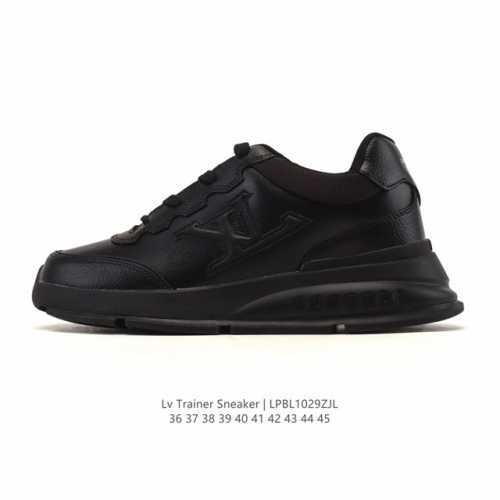 Company Grade Louis Vuitton Classic Sneakers, 2025 Style, Calfskin Leather, Lett