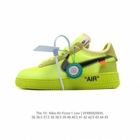 nike Off-White X Air Force 1 Ow Air Ao4606 36 36.5 37.5 38 38.5 39 40 40.5 41 4 - Click Image to Close