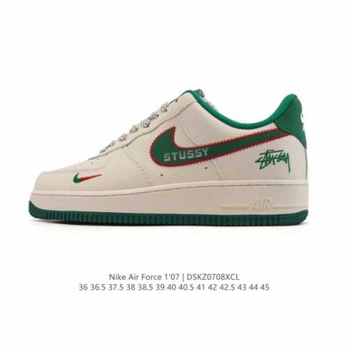 Company-level Af1 Nike Air Force 1 '07 Low Air Force One white shoes with thick
