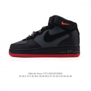 Nike Air Force 1 '07 Mid-Top Velcro Versatile Casual Sneaker. The Nike Air Force