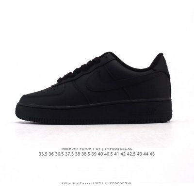 Full Leather Nike Air Force 1 '07 Low Air Force One White Shoes With Air Cushion