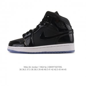 Nike Air Jordan 1 Mid Men's and Women's Basketball Shoes, Stylish and Lightweigh