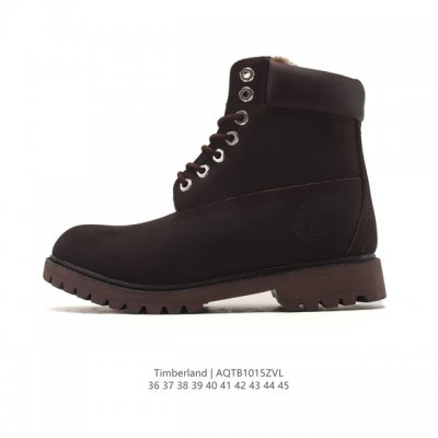 Timberland Men's and Women's Outdoor High-Top Casual Yellow Boots, Fleece-Lined