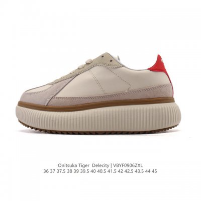 New Onitsuka Tiger Delecity low-top shoes offer balanced support, height enhanc
