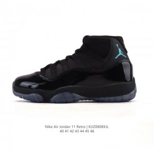 The Nike Air Jordan 11 Retro men's sneaker is a classic replica of the Aj11, a