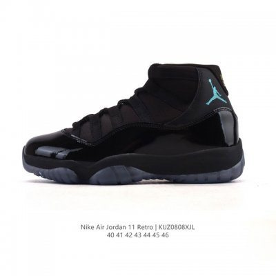 The Nike Air Jordan 11 Retro men's sneaker is a classic replica of the Aj11, a