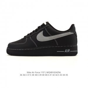 Company-grade Nike Air Force 1 '07 Low platform sneakers, featuring a thick sole