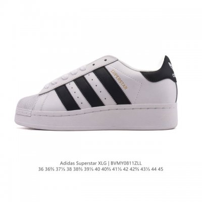 Adidas Originals Superstar Xlg Shell Toe Series Low-top Thick-soled Platform Cla
