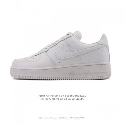 Nike Air Force 1 '07 Low, a versatile, platform, low-top white sneaker with cush