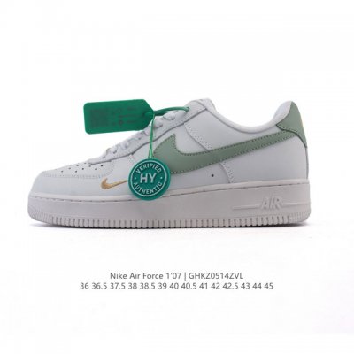 Company-Level Hy Version Af1 Nike Air Force 1 07 Low Air Force One White Shoes T