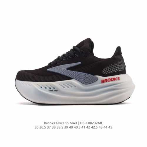 New, company-grade Brooks Glycerin Max: A comfortable, height-boosting shoe! Th