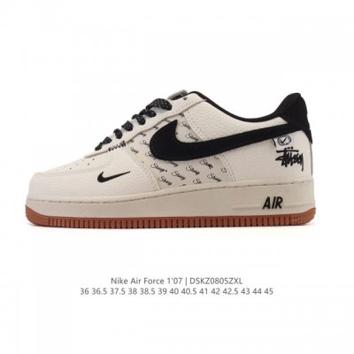 Authentic Nike Air Force 1 '07 Low, a versatile, low-top, thick-soled, height-en