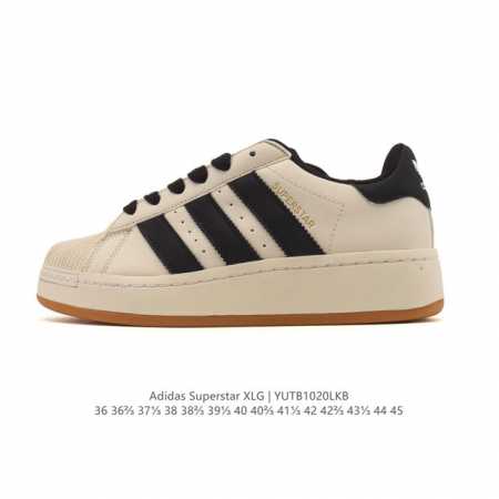 Adidas Originals Superstar Xlg Shell Toe Low-Top Platform Classic Casual Sneaker - Click Image to Close