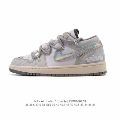 Corporate-level Nike Jordan Air Jordan 1 Low Aj1 Joe 1 2025 New Year of the Sna