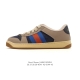 Gucci Screener series distressed sneakers for men and women, featuring a stylish