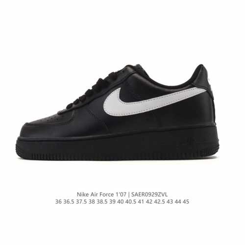 Nike Air Force 1 '07 Air Force One white cushioned low-top, versatile, thick-so
