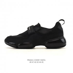 Company-grade Prada series / Prada men's platform running shoes, stylish dad sh