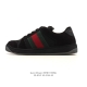 Gucci Screener series distressed sneakers, fashionable platform shoes with heig
