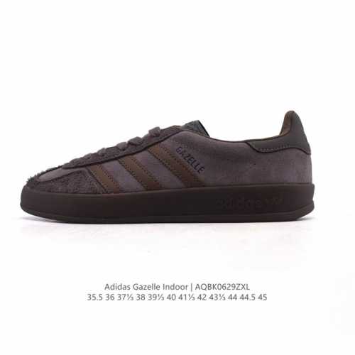 Adidas Originals Gazelle Indoor Retro Trefoil Non-slip Transparent Rubber Sneak