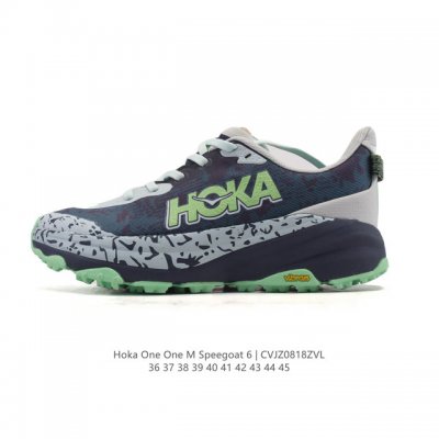 Corporate-level Hoka One One Speedgoat 6. The sixth generation of the Speedgoat