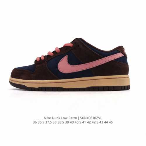 Authentic Nike Dunk Low Retro Sneakers A classic 80s basketball shoe, originally