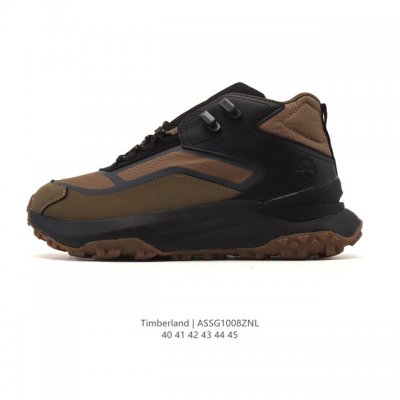 Company-grade Timberland mid-top boots, athletic running shoes, outdoor casual t