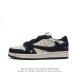 louis Vuitton X Travis Scott X Nike Air Jordan 1 Low Og Sp Damier Azur Brown Lv
