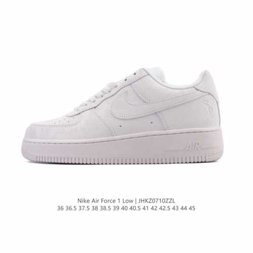 Authentic Nike Air Force 1 '07 Low Air Force One white shoes with air cushion, l