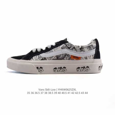 Vans Sk8-Low classic style Xiaohongshu hot-selling low-top casual canvas splici - Click Image to Close
