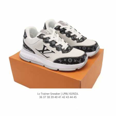 Company Grade Louis Vuitton Classic Sneakers, 2025 Style, Calfskin Leather, Lett - Click Image to Close