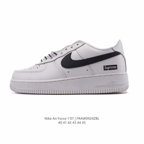 Nike Air Force 1 '07 Low, a versatile, low-top, cushioned white sneaker with a