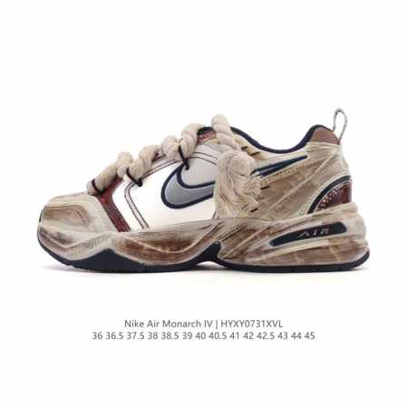 Nike Air Monarch IV men's and women's training shoes, thick-soled, dad-style cas - Click Image to Close