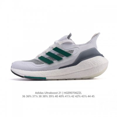 Adidas Ultraboost 21 Popcorn Low-top Smooth Running Shock Rebound Running Shoes