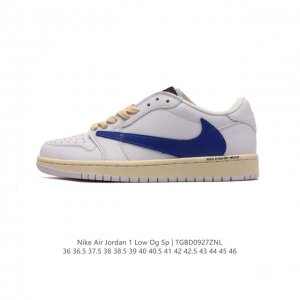 Nike Air Jordan 1 Low Og Sp Military Blue Aj1 1 Aj1 1 Aj1 1 Ts Swoosh Dm7866 36