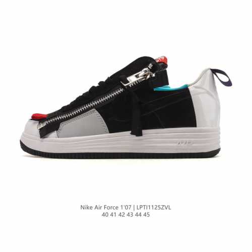 Nike Lunar Force 1 Duckboot' 17 Lf1 Air Force 1 white sneakers with a zippered